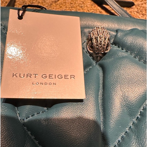 Kurt Geiger blue leather quilted bag - Picture 6 of 16